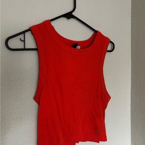 Red Sleeveless Women's Top